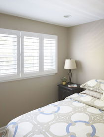 Shutters in a guest room